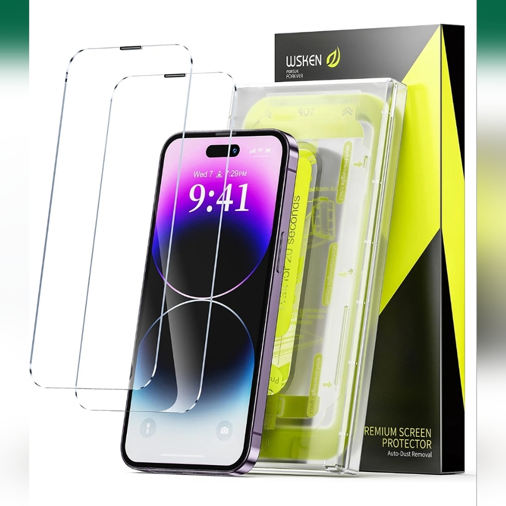 iPhone 14 Pro Max Screen Protector (6.7 inch),[Auto-Dust Removal]